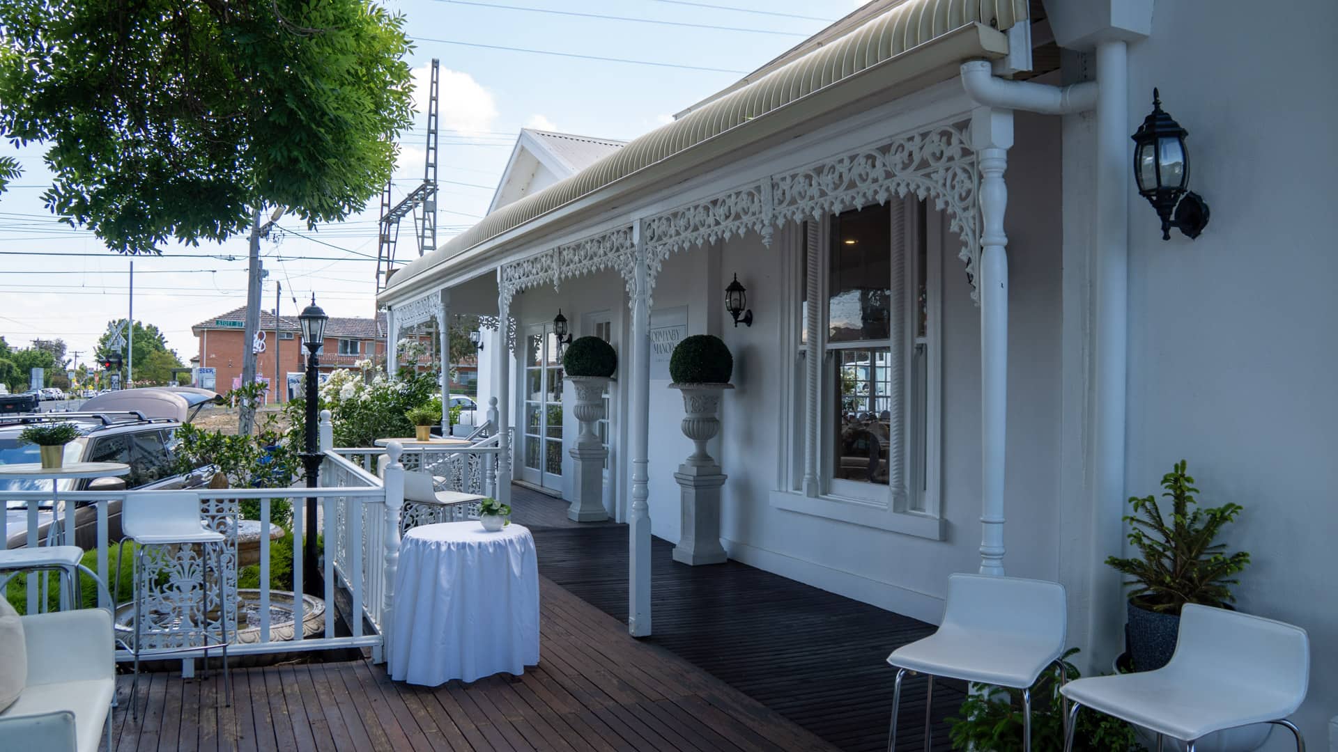 Reception space at the Thornbury manor